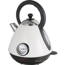 Stainless Steel Cordless Pyramid Electric Kettle with Thermometer Sb-3019nt